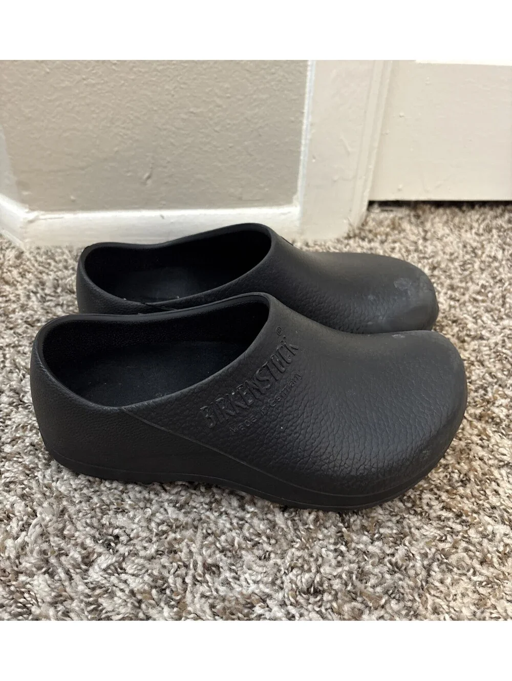 Birkenstock Profi Birki Women's Size 7 Black Walking Nursing Work Clogs Shoes